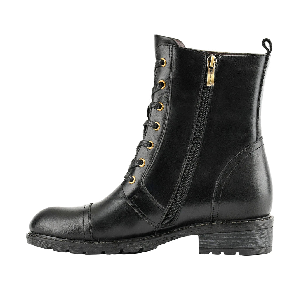Lucy | Zeitlos elegante, flache Schnürstiefel mit Blumenmuster