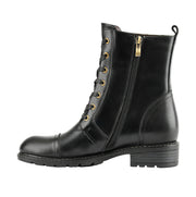 Florale flache Damen-Schnürstiefeletten Lucy – Ansicht 6