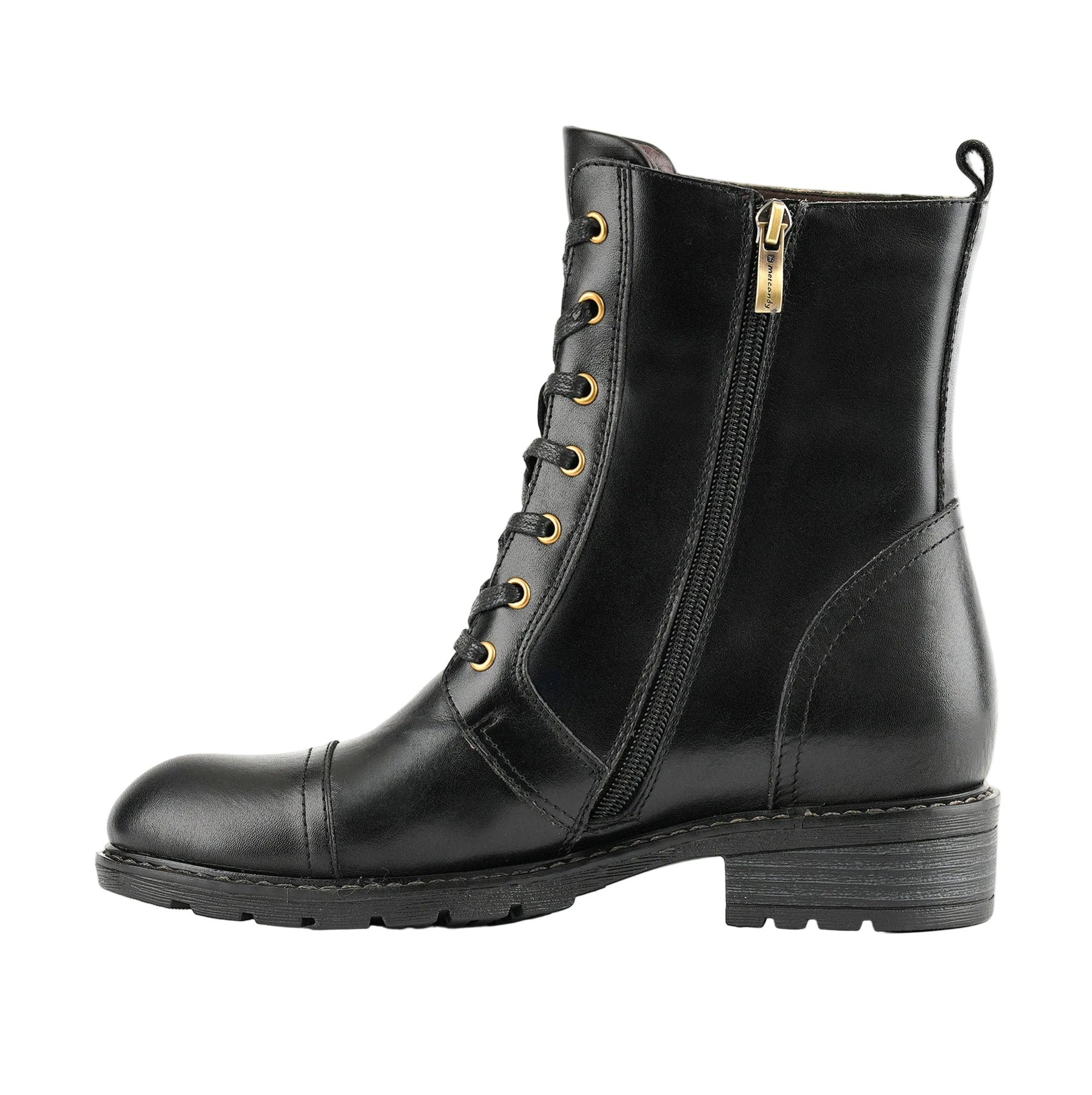 Florale flache Damen-Schnürstiefeletten Lucy – Ansicht 6