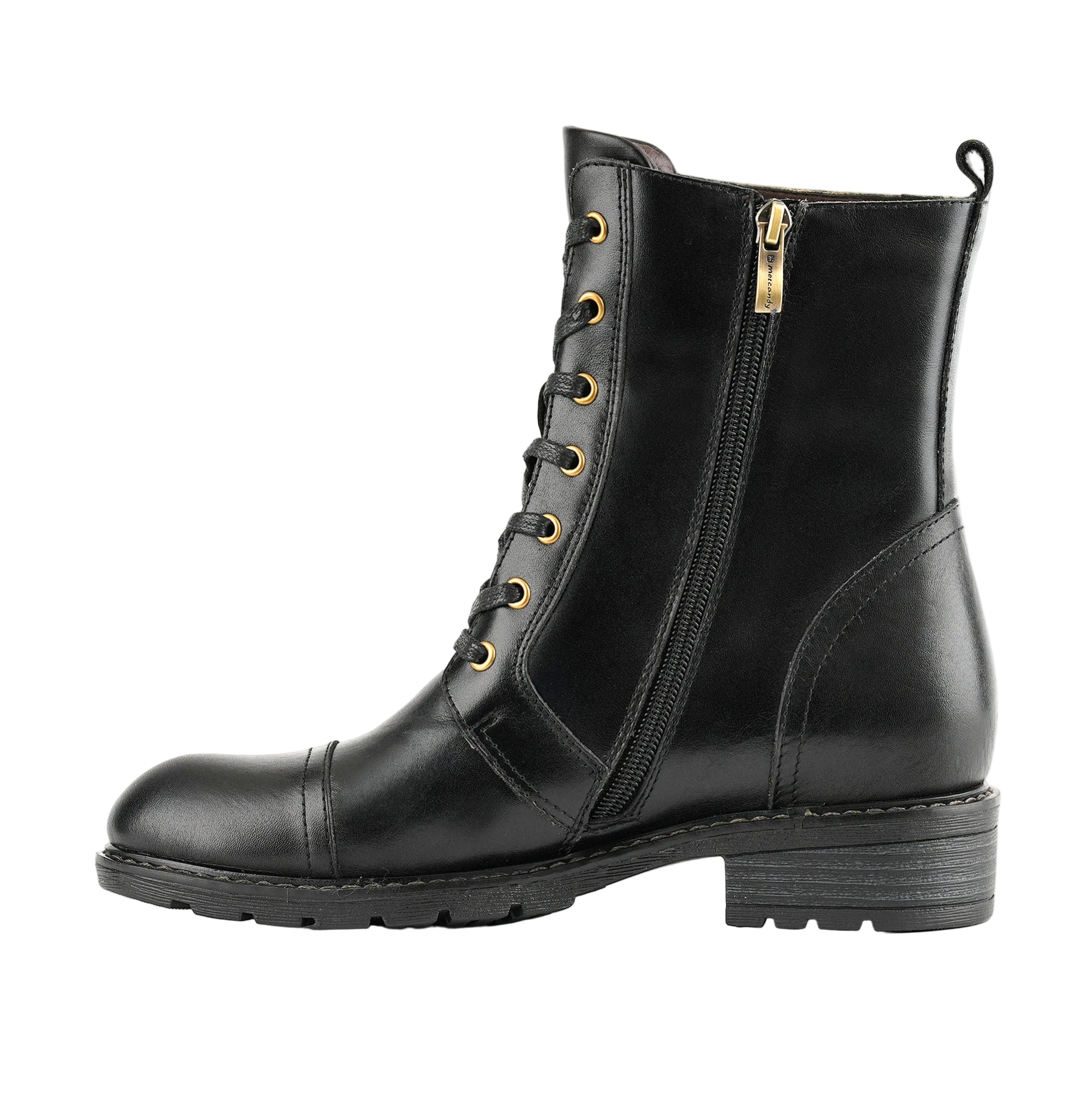 Lucy | Zeitlos elegante, flache Schnürstiefel mit Blumenmuster