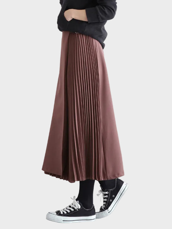 Giana – Eleganter plissierter A-Linien-Rock
