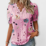 Damenbluse Emily mit V-Ausschnitt