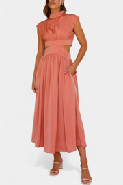 Jocelyn – Kleid-Set für Damen mit hohem Ausschnitt und Seitenschlitz – Ansicht 8