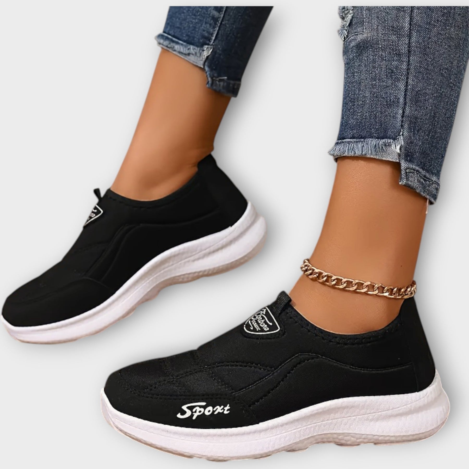 Leichte Slip-on-Sportschuhe für Damen – Ansicht 3