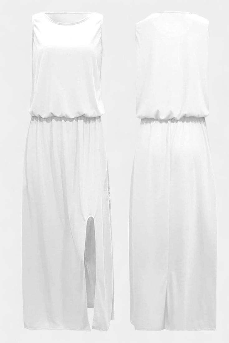 Dianne – Ärmelloses Damenkleid mit Seitenschlitz – Ansicht 3