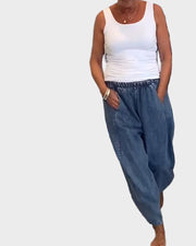 Gwen – Lockere Damenjeans mit elastischem Bund