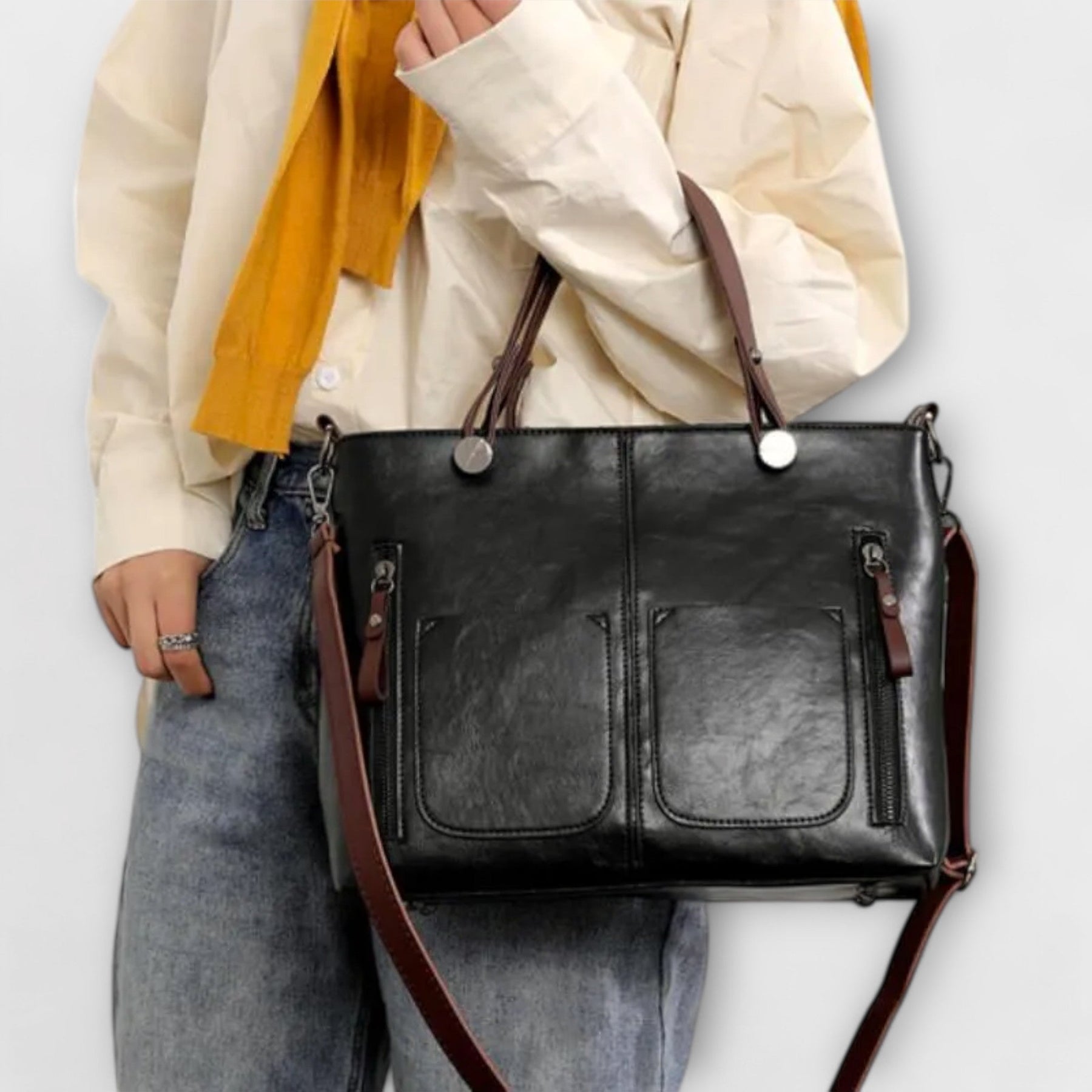 Eline – Elegante Ledertasche für Damen – Ansicht 6