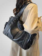 Savannah – Lederschultertasche für Damen – Ansicht 7