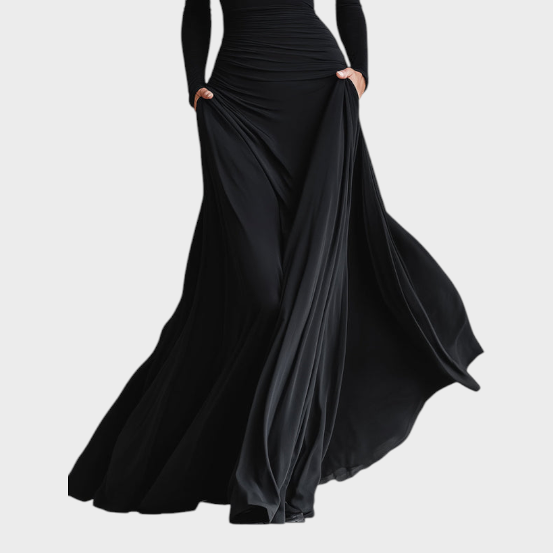 Hestia – Elegantes Maxikleid mit fließenden Falten – Ansicht 4