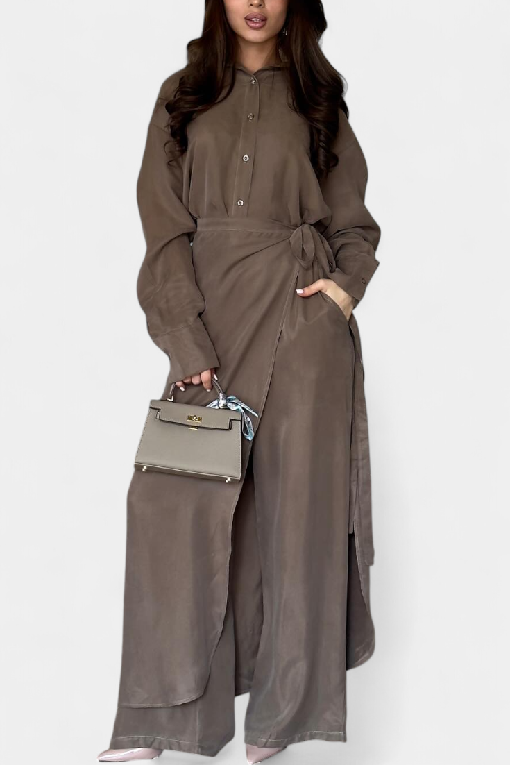 Damen-Set Marisol mit lockerem Hemd und Hosenrock