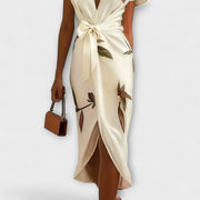 Damen-A-Linienkleid aus Satin – Ansicht 3