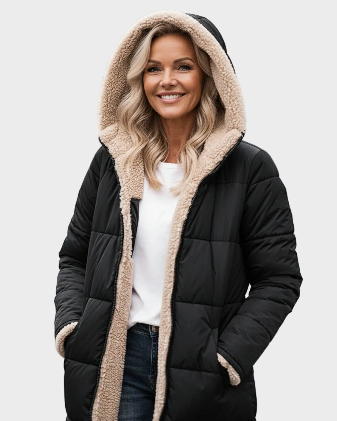 Tyga – Damen-Sherpa-Wintermantel – Ansicht 7