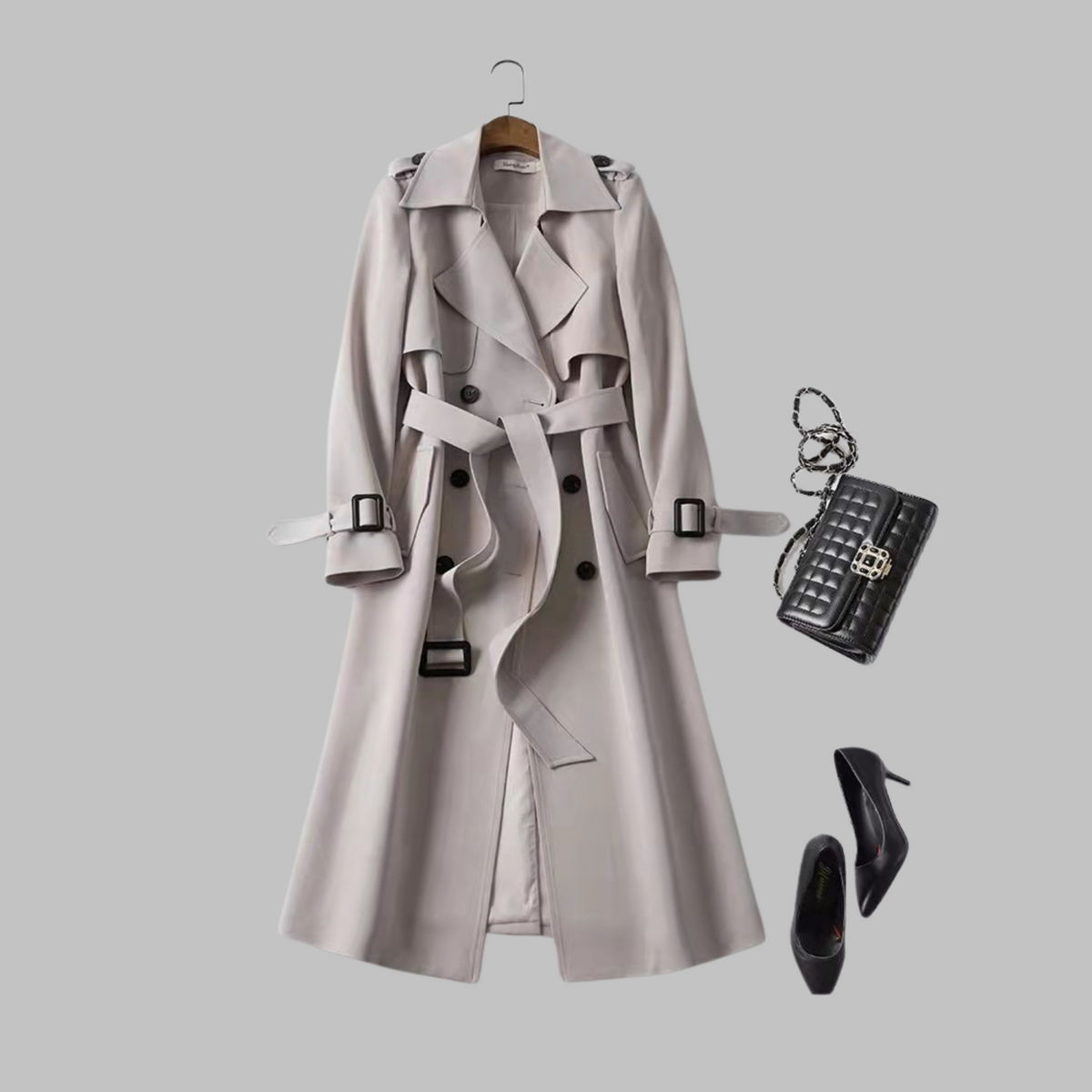 Bequemer Damen-Midimantel – Ansicht 2