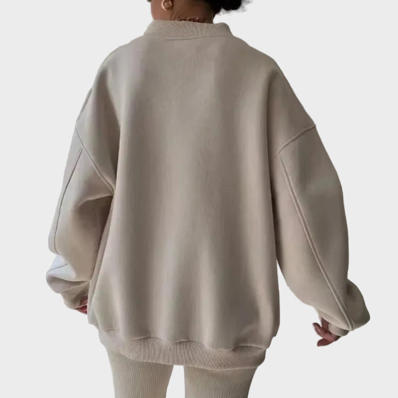 Luvien – Oversized Pullover für Damen aus Baumwollmischung – Ansicht 2