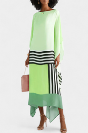 Eleonora – Damen-Kaftan mit geometrischem Muster – Ansicht 8