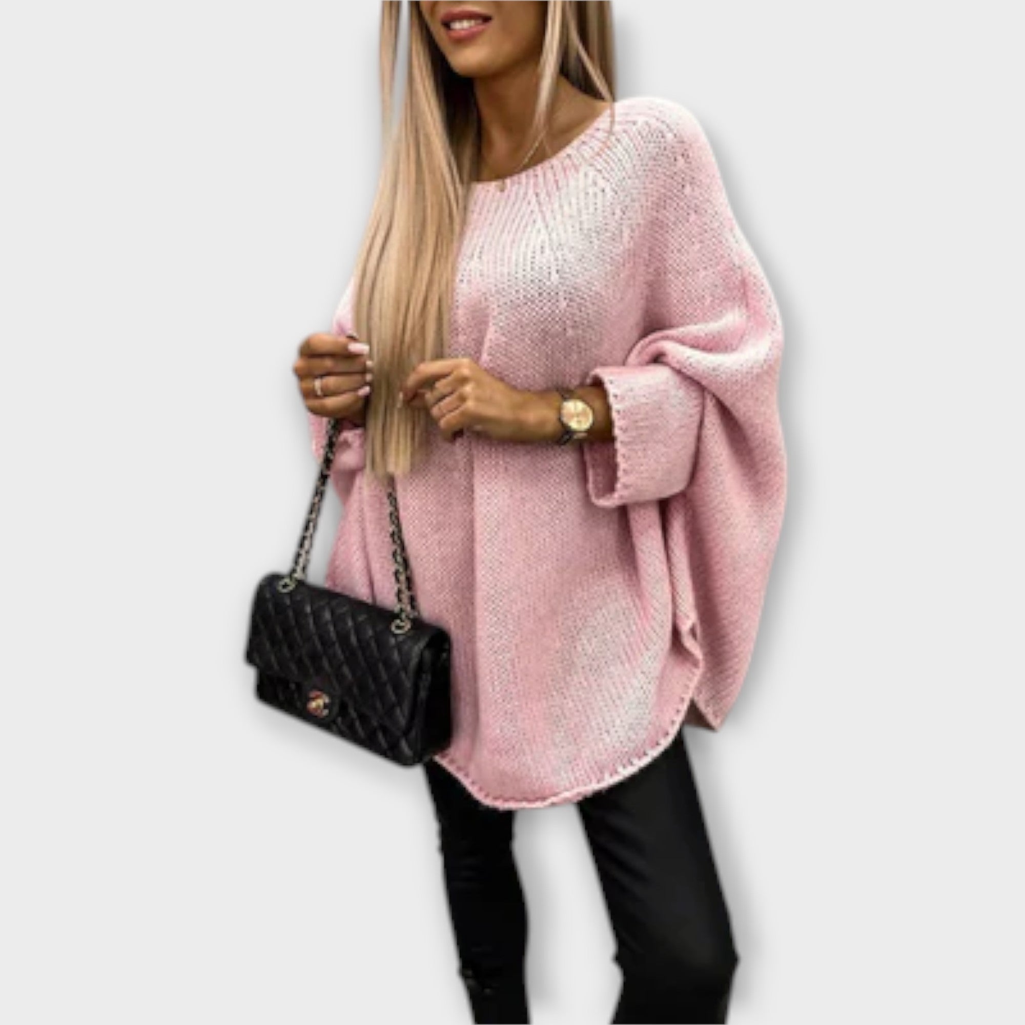 Isabel – Eleganter Damenpullover mit Rundhalsausschnitt