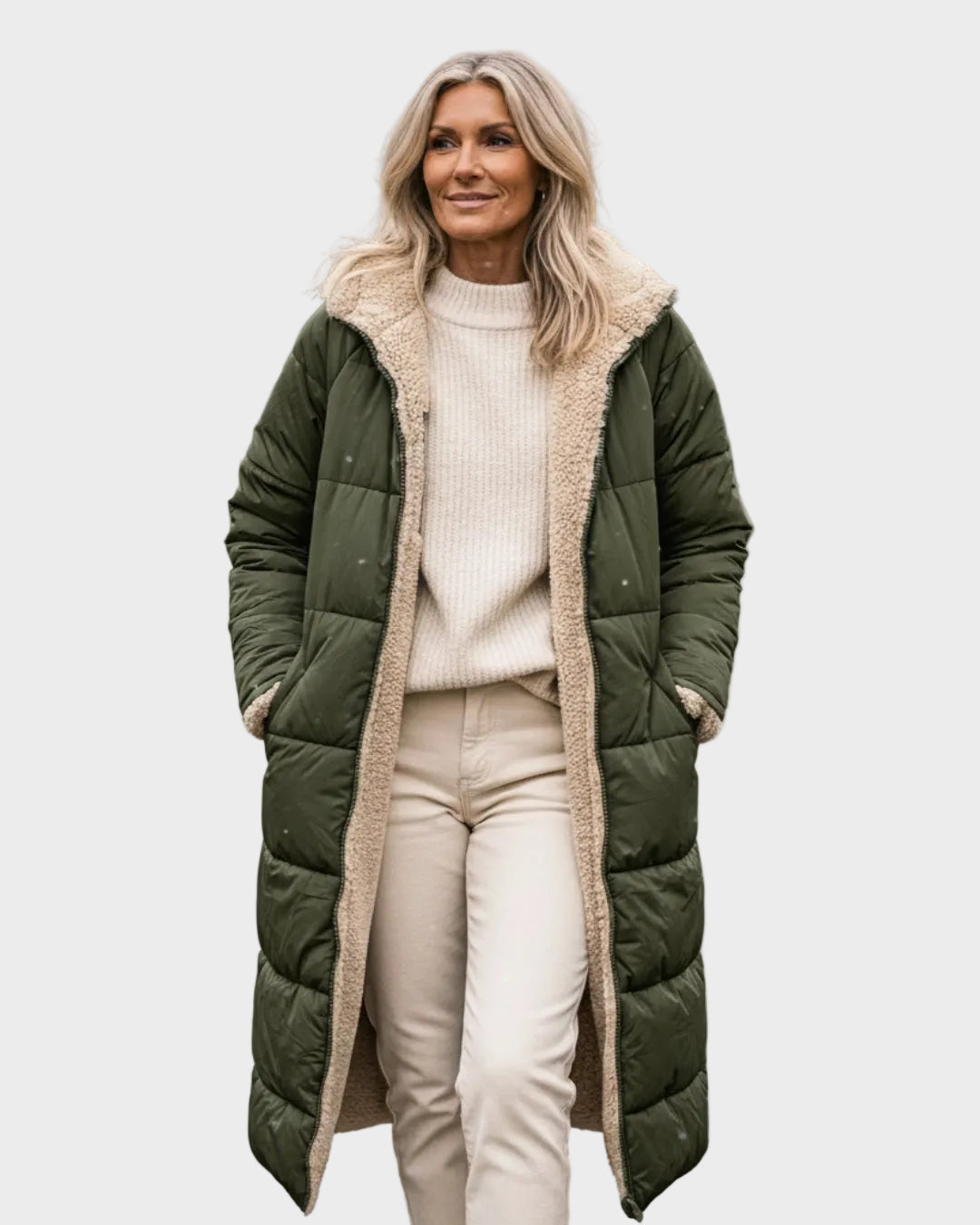 Tyga – Damen-Sherpa-Wintermantel – Ansicht 3