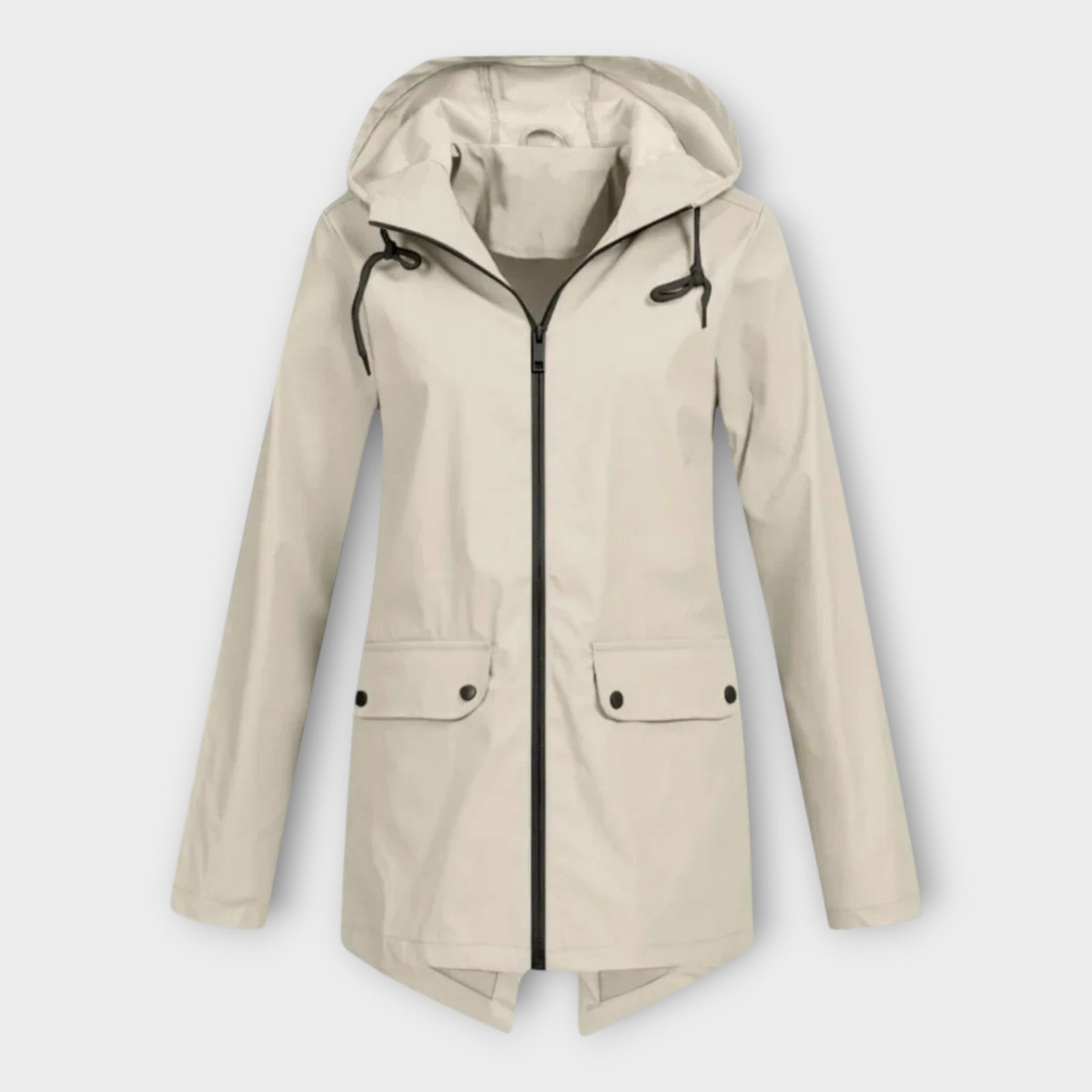 Linda – Stilvolle wasserdichte Damenjacke mit Kapuze – Ansicht 5