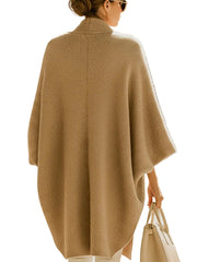 Dani – Oversize-Strickjacke in Sandbeige – Ansicht 4