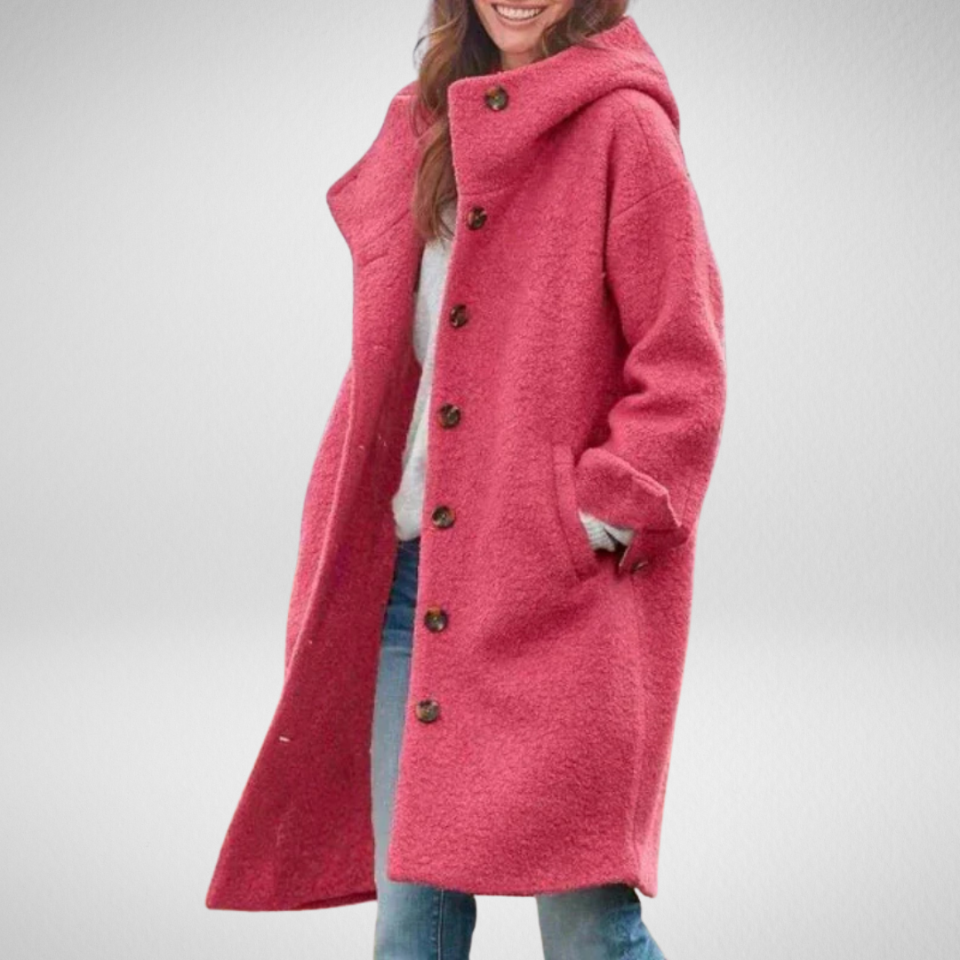 Élodie – Stilvoller bequemer Wintermantel für Damen mit Taschen – Ansicht 5