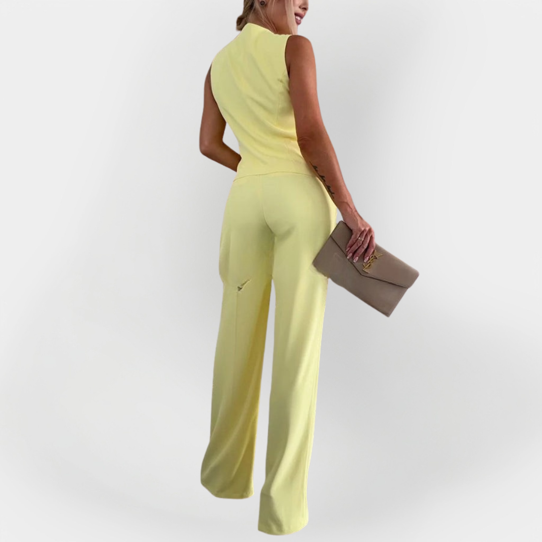 Elegantes Hosen-Set mit ärmellosem Top