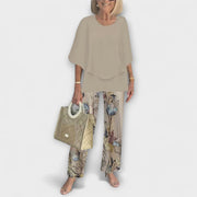 Modernes Damen-Set Rosamund mit Bluse und Hose – Ansicht 4