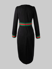 Viera – Zweiteiliges Strickkleid-Set mit Streifen – Ansicht 4