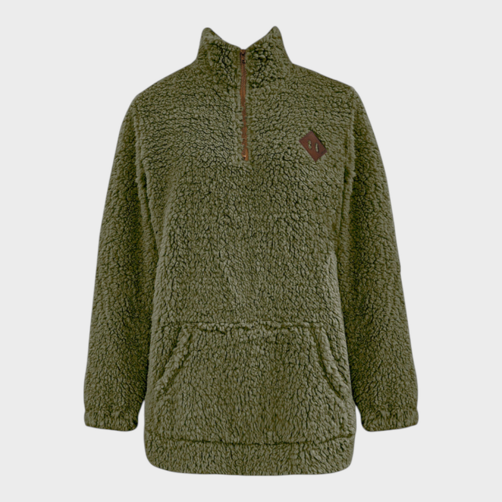 Eloise | Fleecegefüttertes Sweatshirt mit Reißverschluss