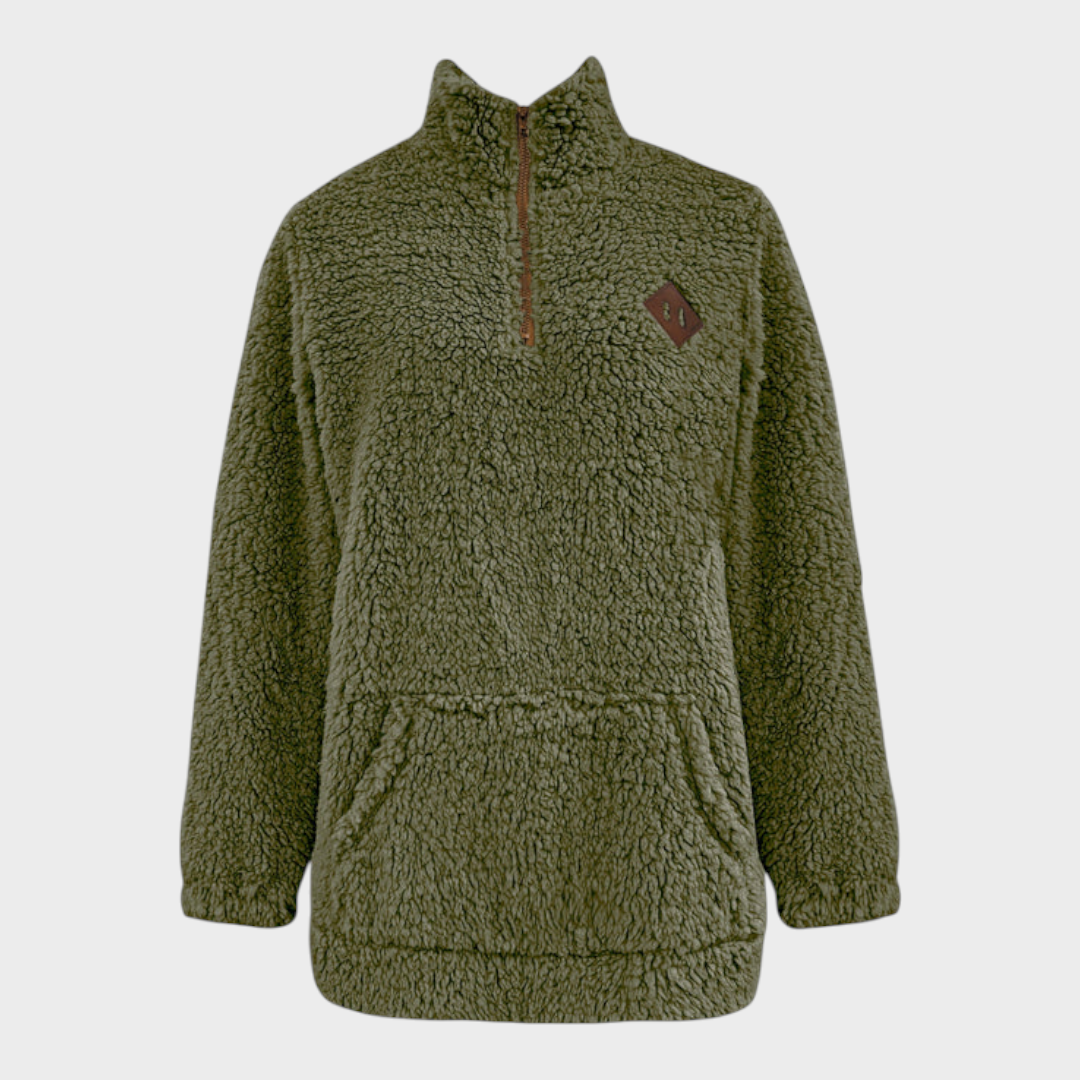 Eloise | Fleecegefüttertes Sweatshirt mit Reißverschluss
