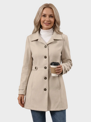 Rosa – Eleganter zeitloser Wollmantel für Damen