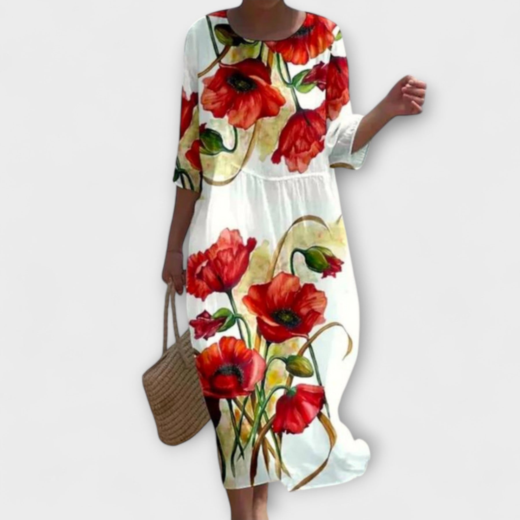 Miranda – Stilvolles Maxikleid für Damen mit Blumenmuster – Ansicht 4