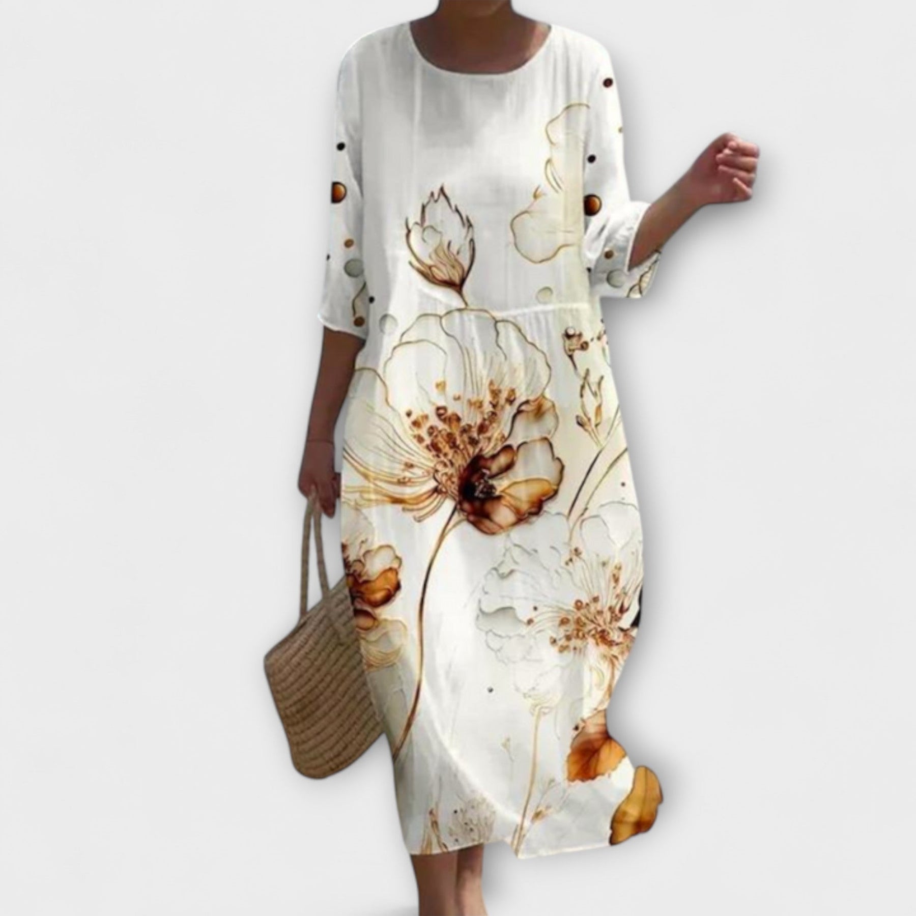 Miranda – Stilvolles Maxikleid für Damen mit Blumenmuster – Ansicht 5