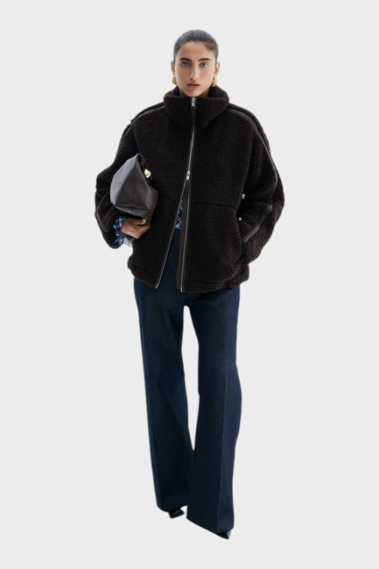 Nora – Teddy-Fleecejacke für Damen – Ansicht 7