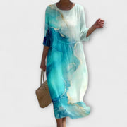 Miranda – Stilvolles Maxikleid für Damen mit Blumenmuster – Ansicht 8