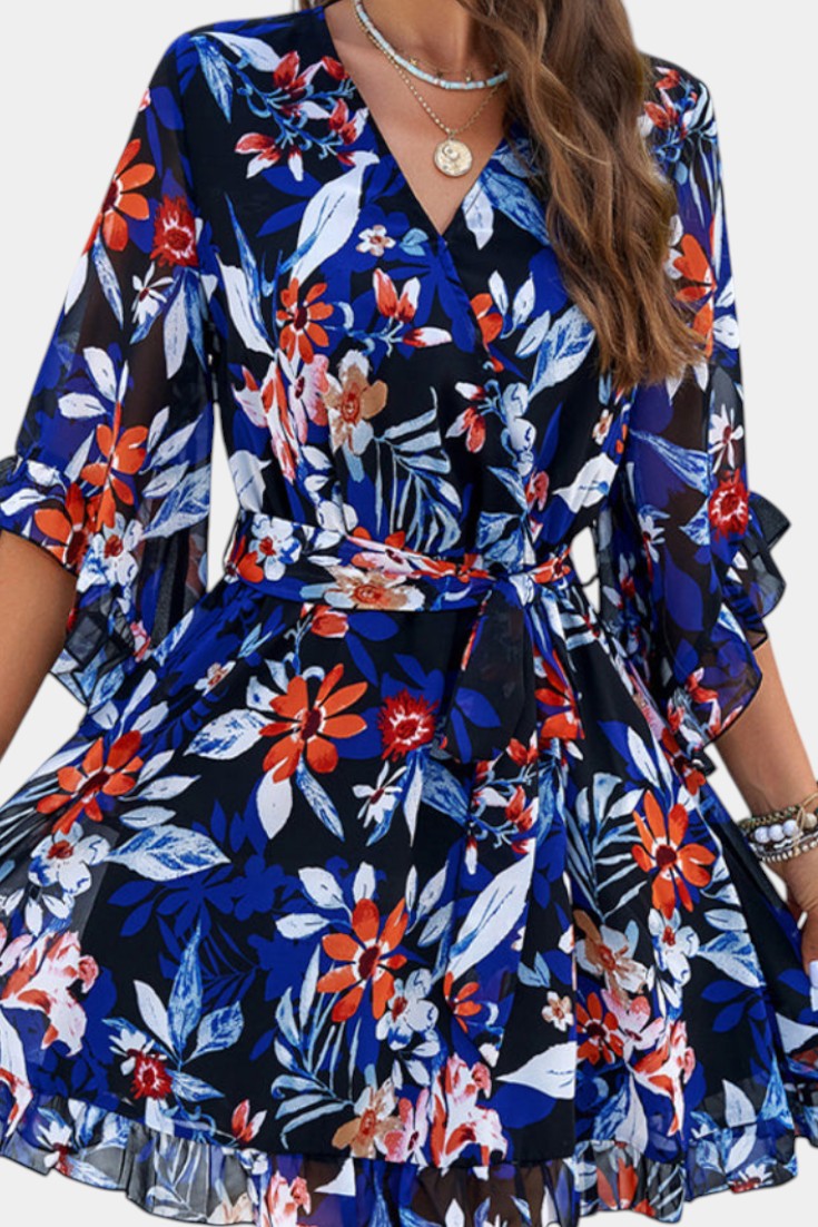 Besa Mini-Kleid mit Blumenmuster
