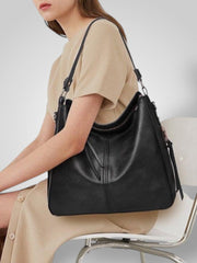 Freia – Elegante Lederschultertasche für Damen – Ansicht 8