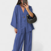 Damen-Freizeitset Jacqueline mit Top und Hose – Ansicht 6