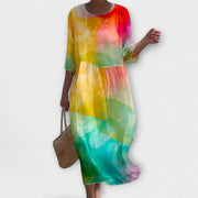 Miranda – Stilvolles Maxikleid für Damen mit Blumenmuster – Ansicht 7