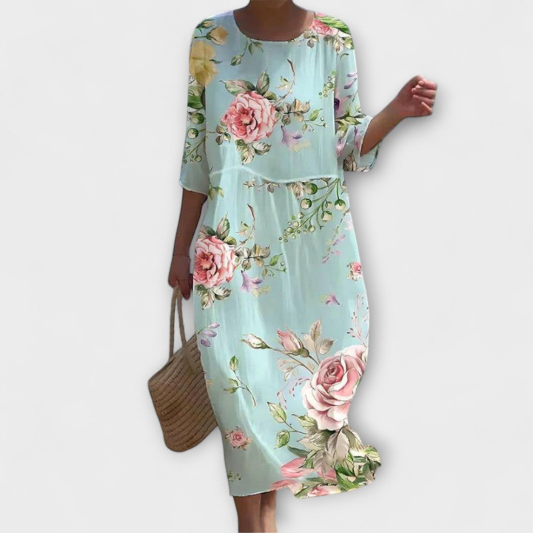 Miranda – Stilvolles Maxikleid für Damen mit Blumenmuster