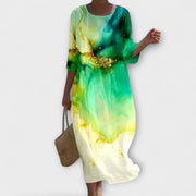 Miranda – Stilvolles Maxikleid für Damen mit Blumenmuster – Ansicht 6