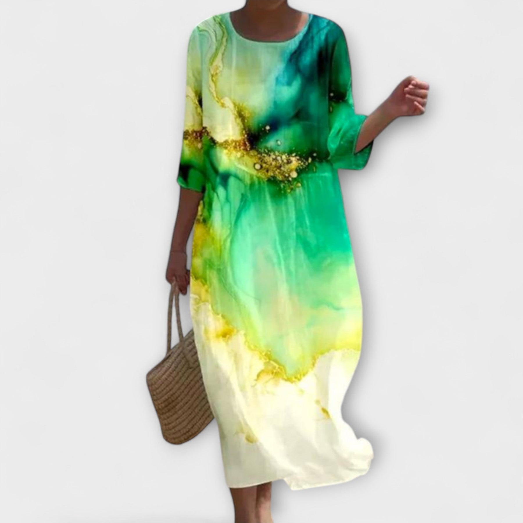 Miranda – Stilvolles Maxikleid für Damen mit Blumenmuster – Ansicht 6