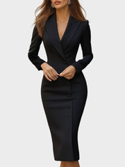 Camille – Tailliertes Midi-Kleid im Blazer-Stil – Ansicht 6