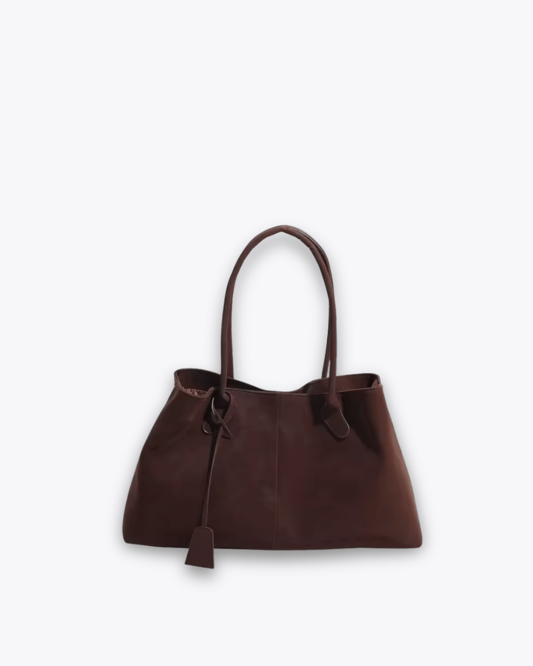 Mara – Braune Tote-Arbeitstasche in Wildlederoptik – Ansicht 4