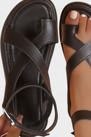 Damen-Plateausandalen Estela mit gekreuzten Riemen – Ansicht 5