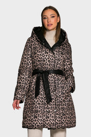 Pollie – Wendbare Damenjacke mit Leopardenmuster – Ansicht 2