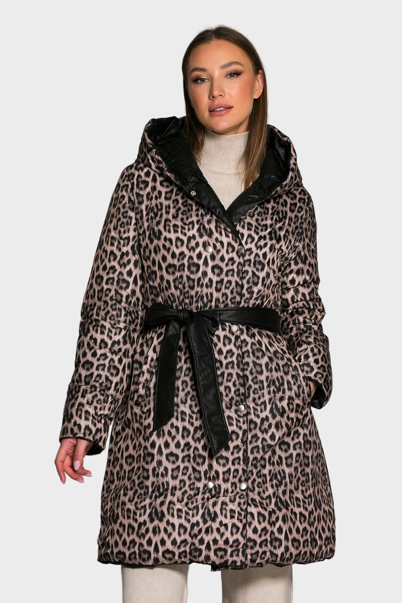 Pollie – Wendbare Damenjacke mit Leopardenmuster – Ansicht 2