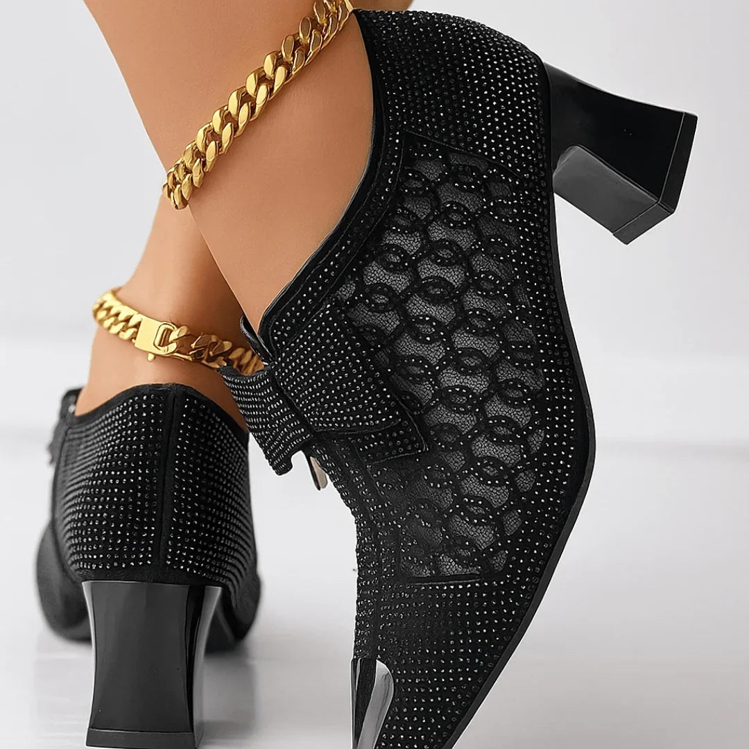 Damen-Pumps Vivienne mit Schleife und Strass – Ansicht 5