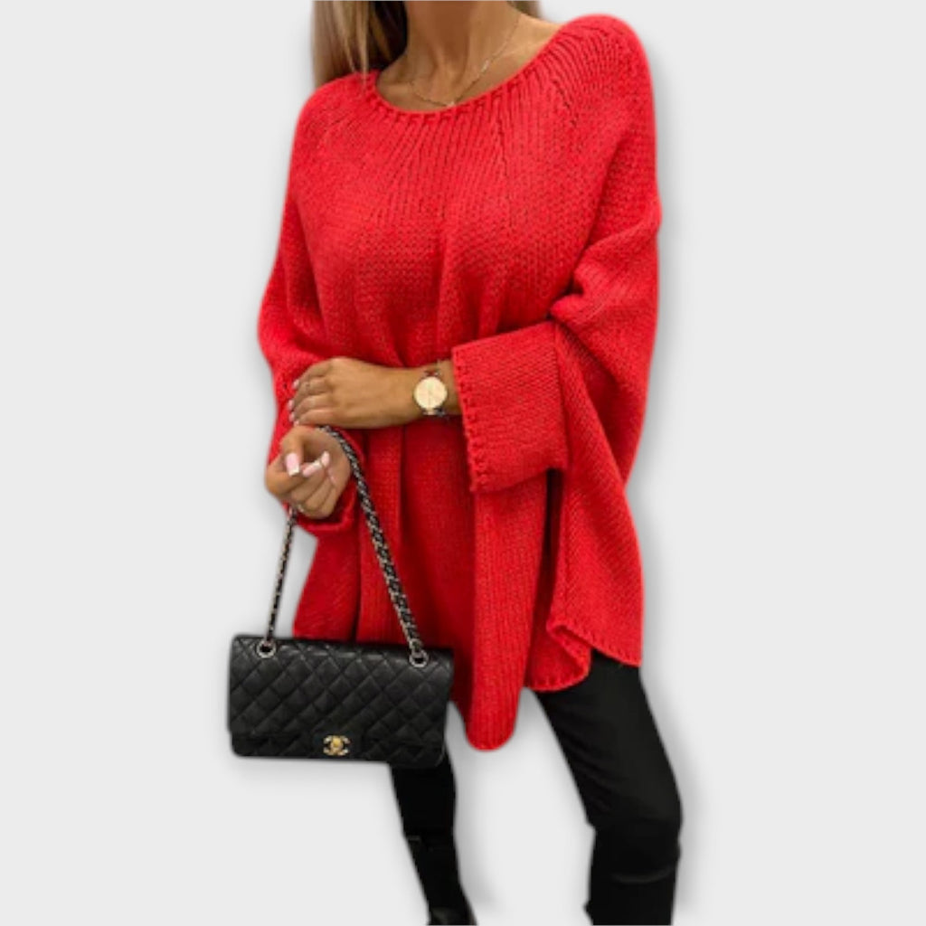 Isabel – Eleganter Damenpullover mit Rundhalsausschnitt