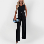 Elegantes Damen-Set Cheryl mit ärmellosem Top und Hose – Ansicht 5