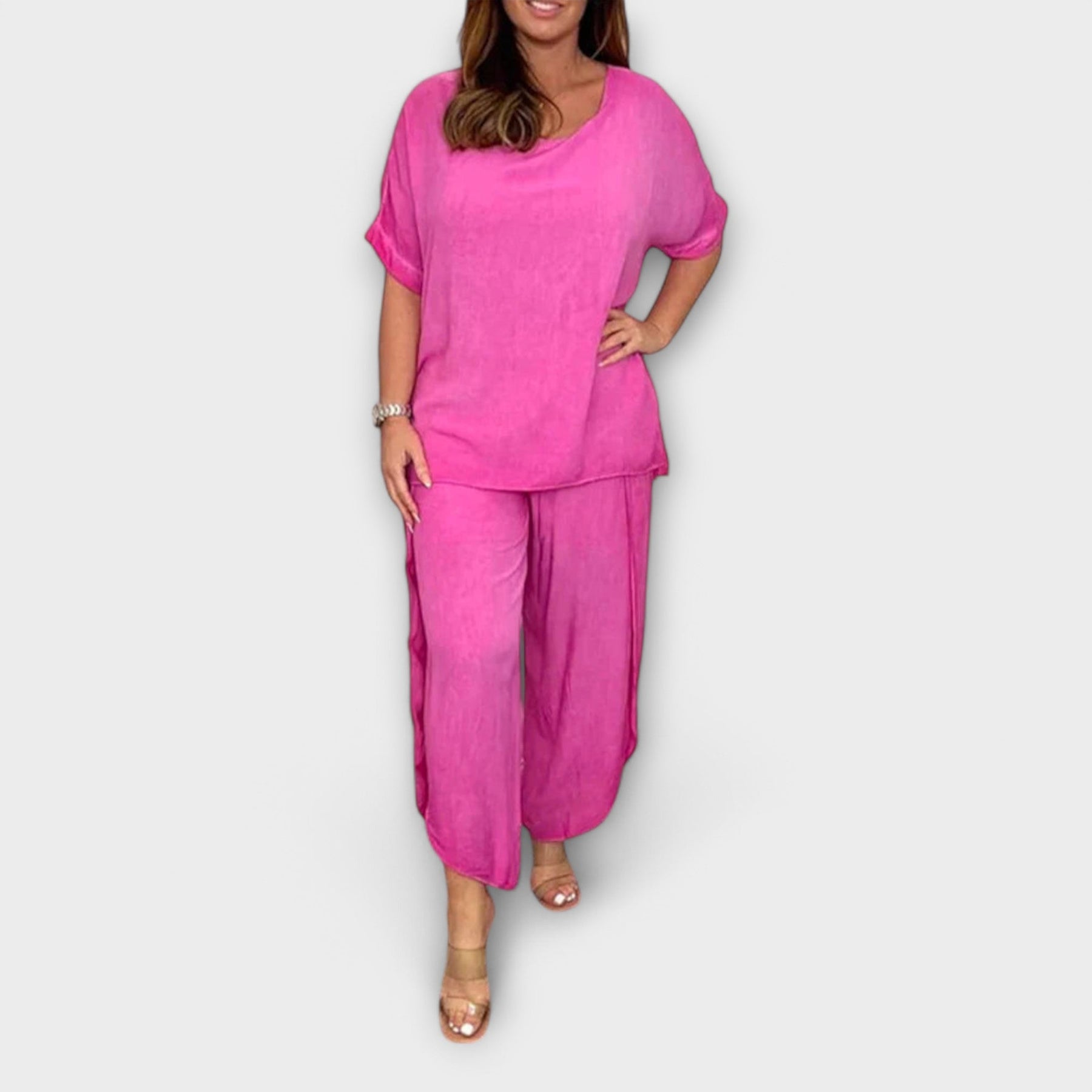 Maria – Damen-Set mit Bluse und lockerer Hose – Ansicht 4